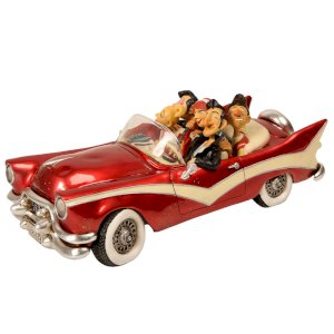 Escultura Decorativa de Resina Os Fabulosos Anos 50