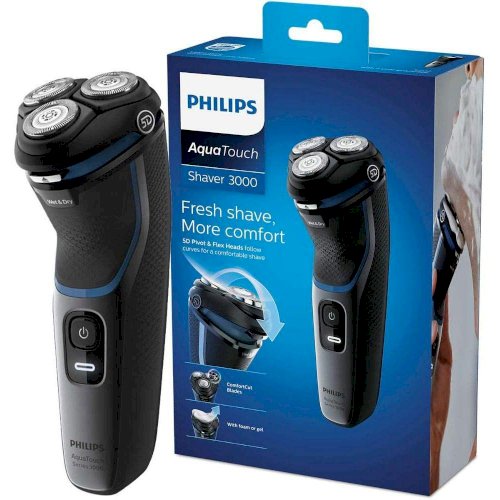 Barbeador Elétrico Philips Aquatouch Seco/Molhado S3122/51