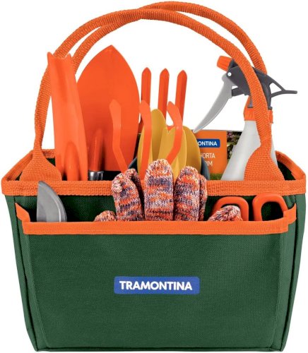 Kit Para Jardinagem Tramontina Com Bolsa De Lona 13 Peças 